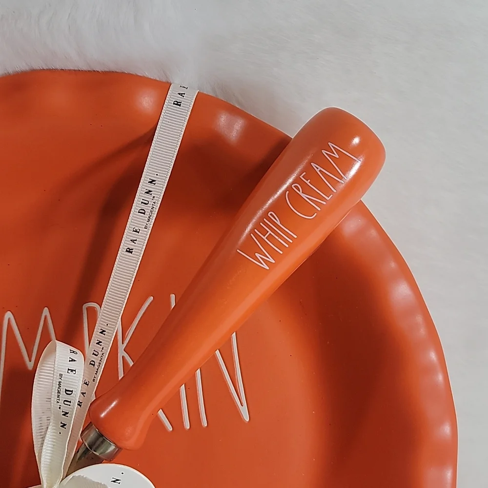 Rae Dunn Pumpkin Pie Dish and